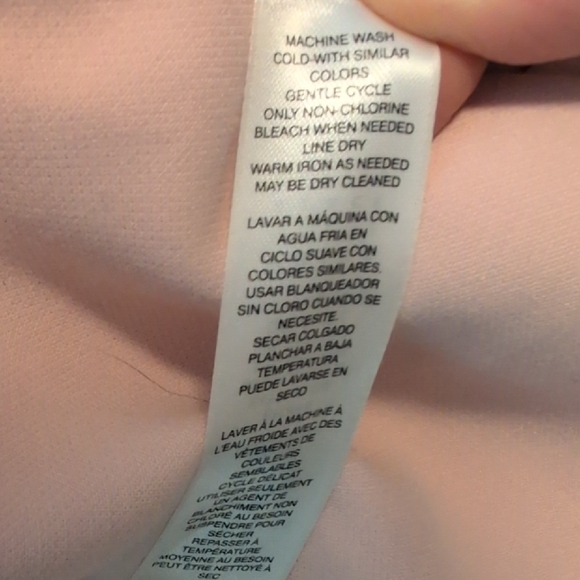 White House Black Market, Pale Pink Double-Breasted Women's Blazer, Sz. 6 - Picture 11 of 12